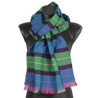 Echarpe coton Dax bleue