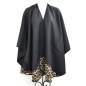 Poncho noir panthere