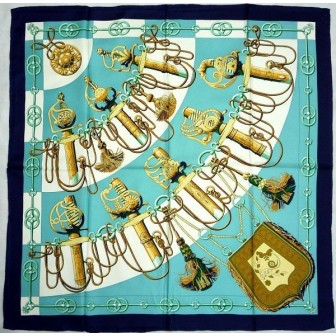 Carré en twill de soie