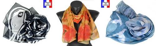 Foulard soie Made in France